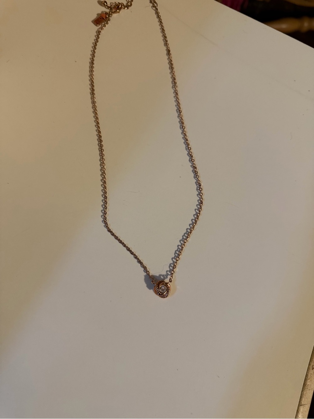 Kate Spade Delicate Rose Gold Pendant Necklace